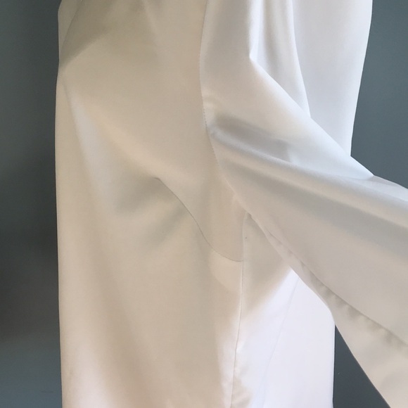 Jaclyn Smith white button down long sleeves basic shirt size L - Picture 3 of 11